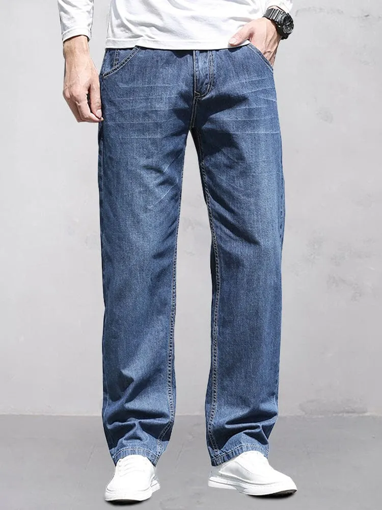 100% Cotton Straight Leg Jeans