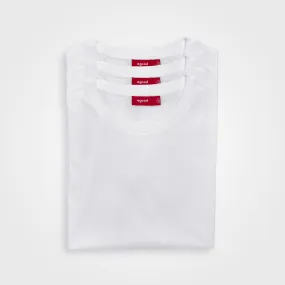 3 Pack | Men’s T-Shirts, Recycled Cotton, White