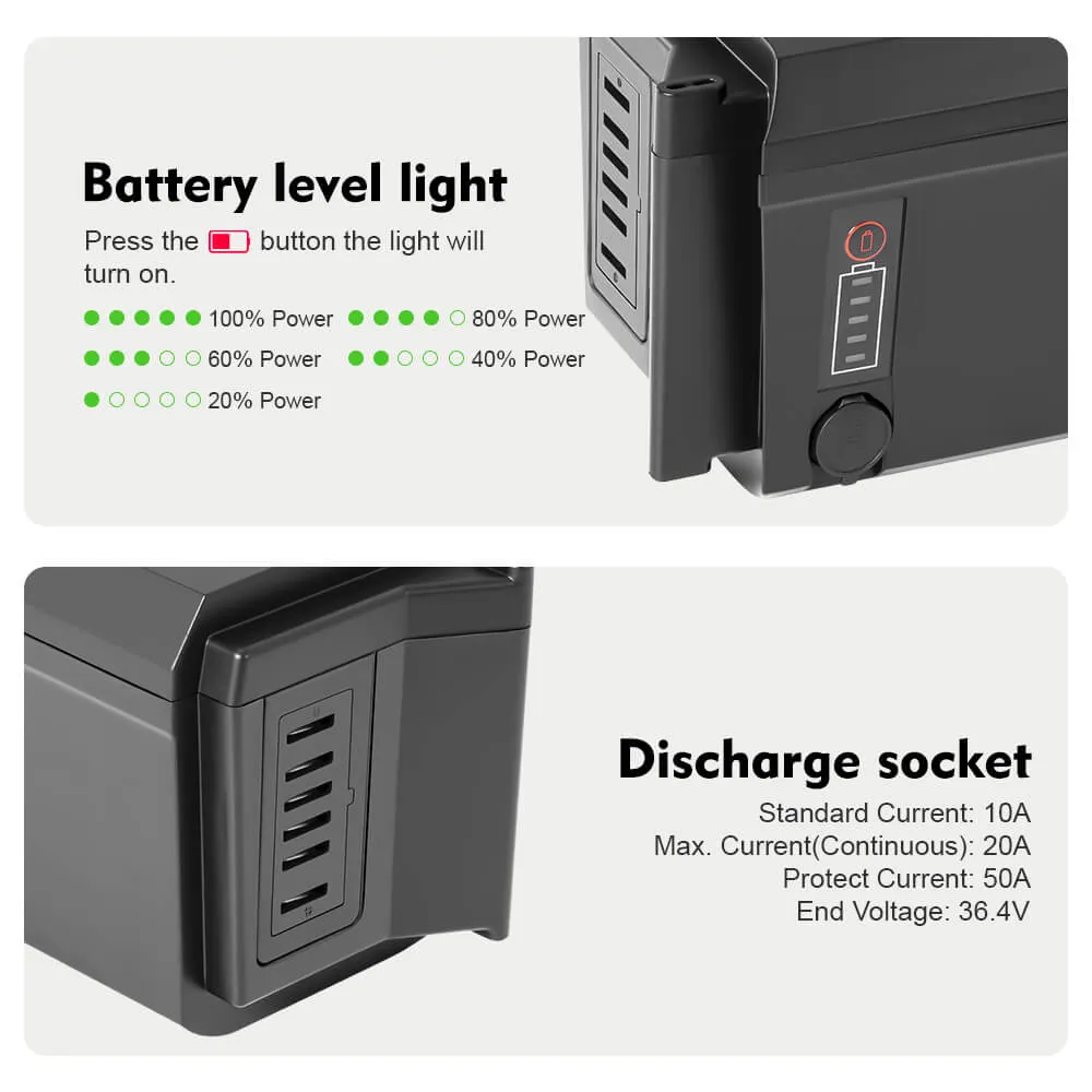 48V 11.6Ah/14Ah Phylion Accu SF-06S Joycube Battery JCEB480-11.6 for E-Bikes Pedelecs Fischer