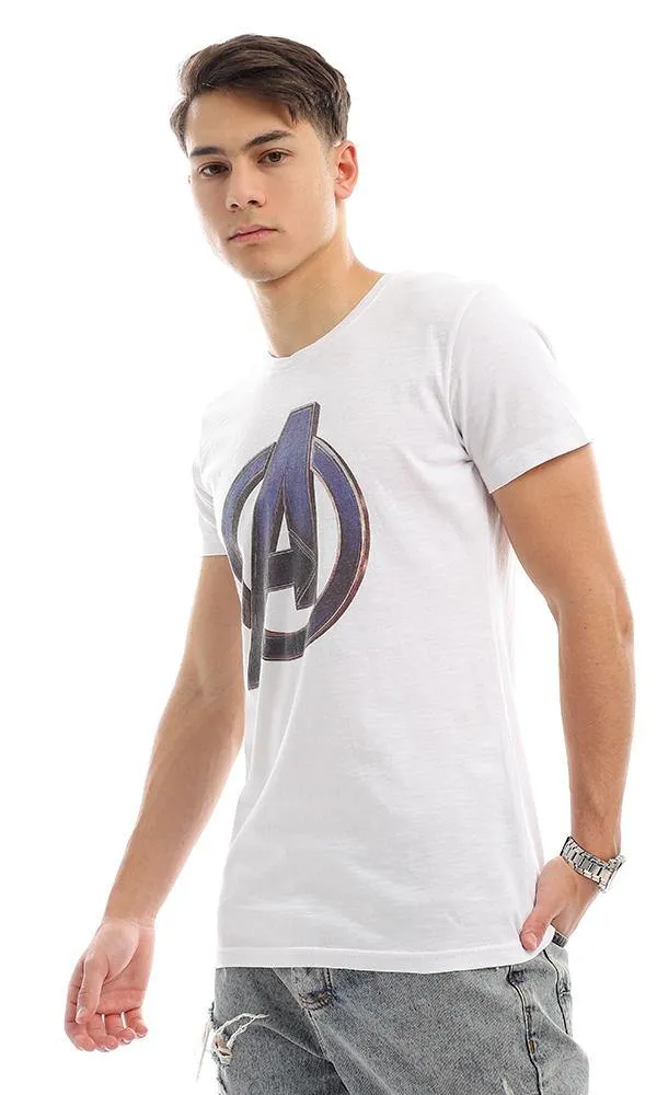 57493 Avengers Printing Summer White T-shirt