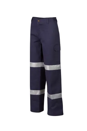 7WM080T PANTS WOMENS MASTER MAXINE HI VIS N TAPED 265 GSM COTTON DRILL