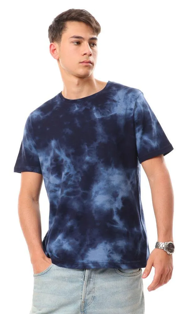 94941 Tie-Dye Cotton Slip On T-Shirt - Blue