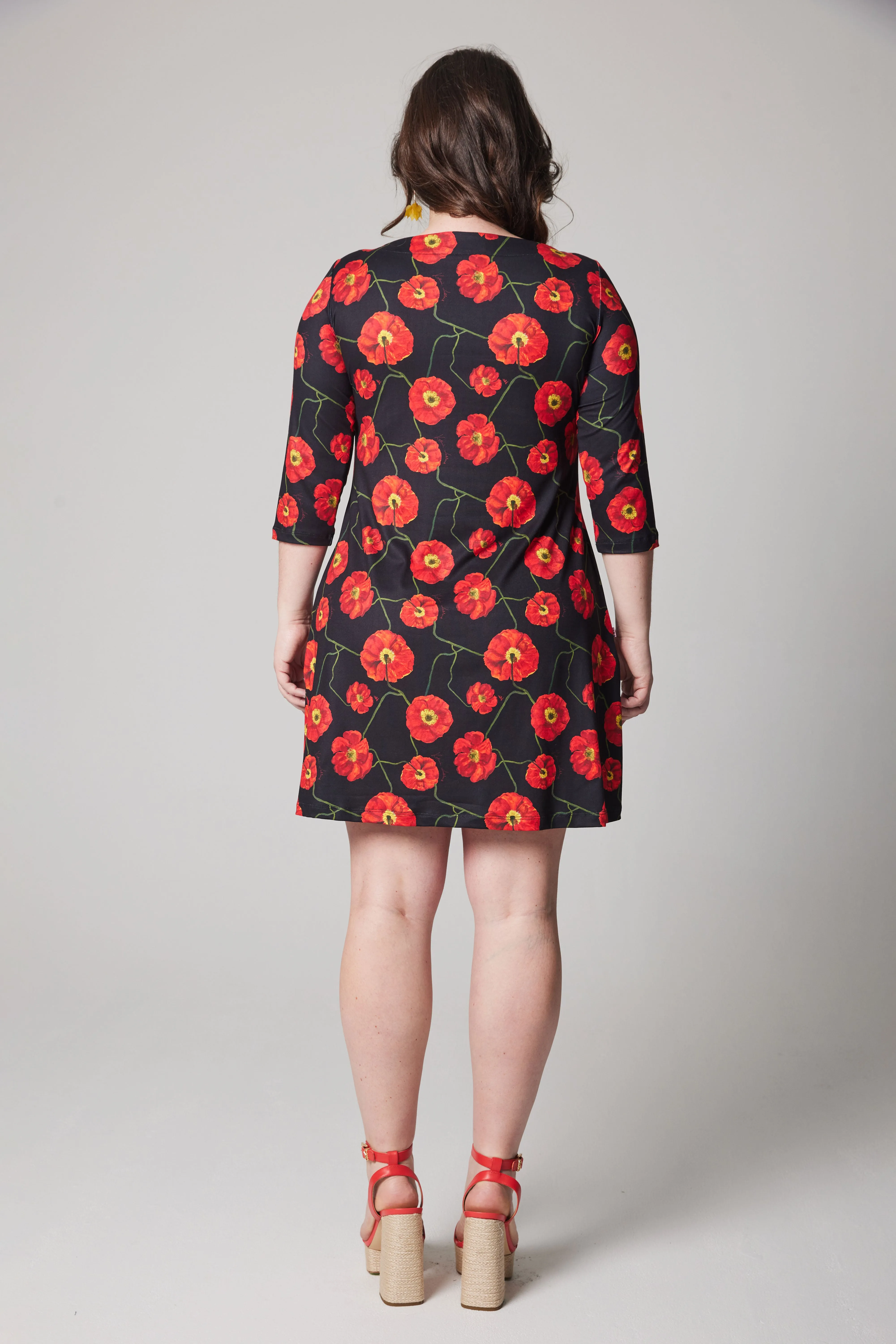 A-Line Dress - Poppies