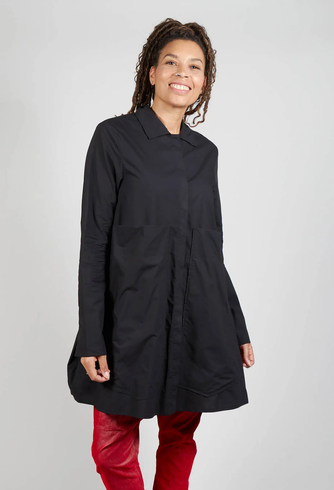 A-Line Shirt in Black