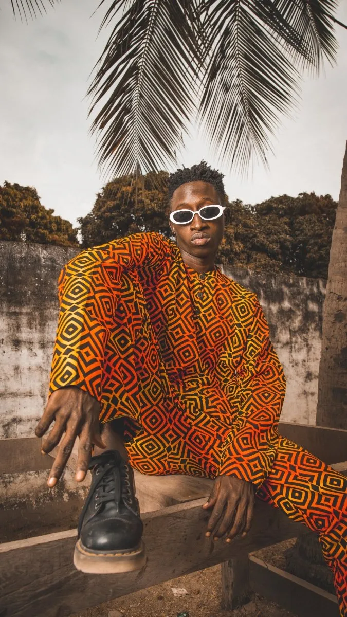 African Shirt In Electric Orange