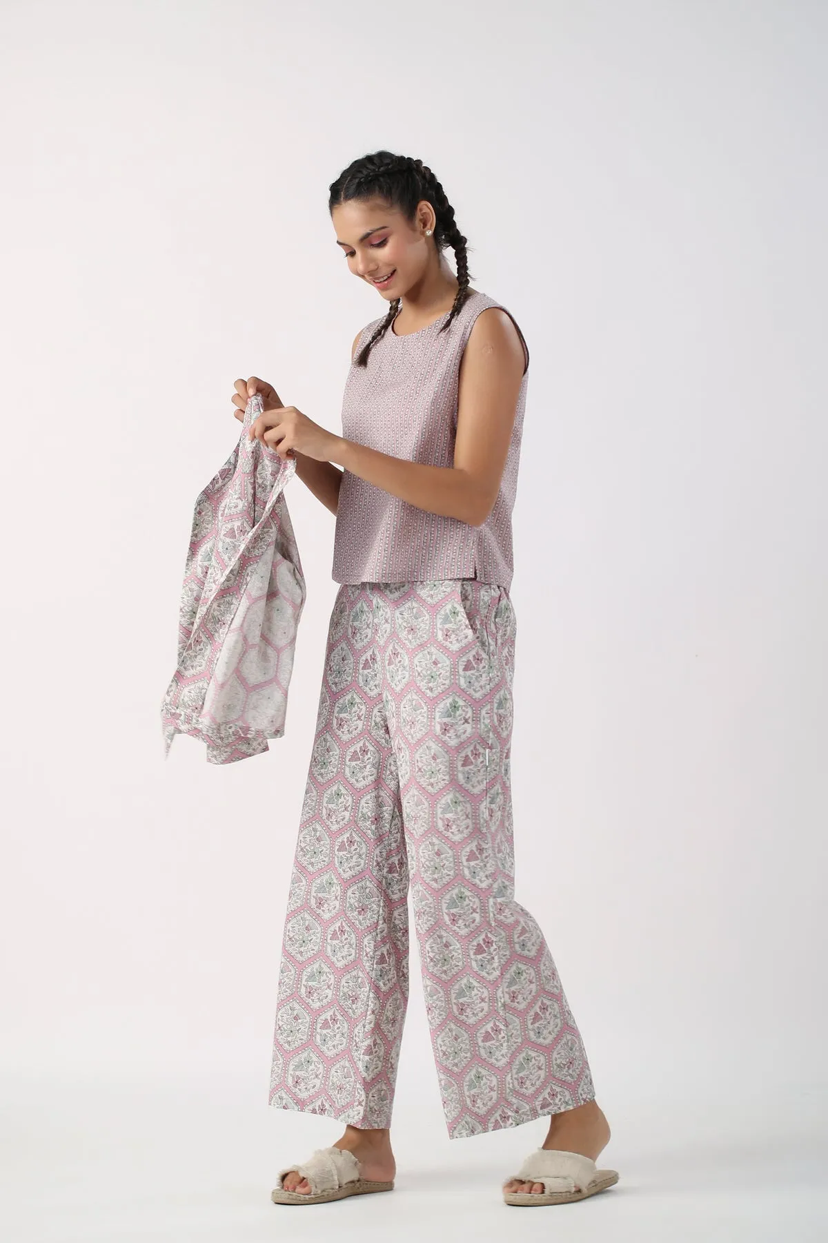 Airy Elegance Cotton Three Piece Set