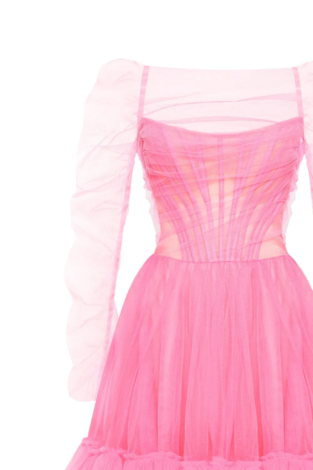 All-In-Pink bustier tulle dress