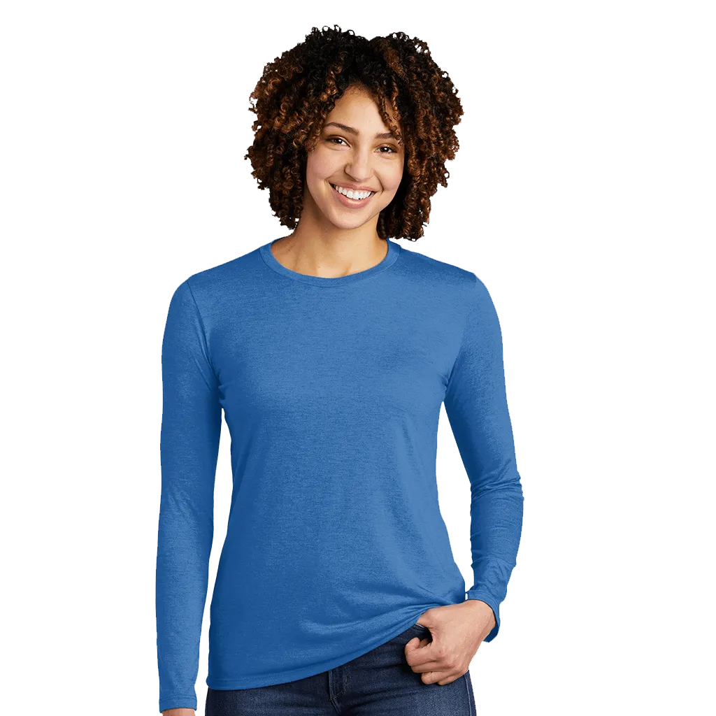 Allmade Women's Tri-Blend Long Sleeve Crewneck Shirt