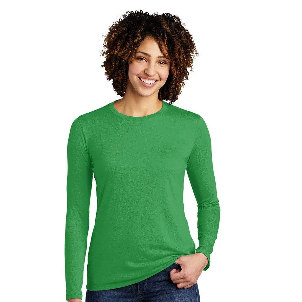 Allmade Women's Tri-Blend Long Sleeve Crewneck Shirt