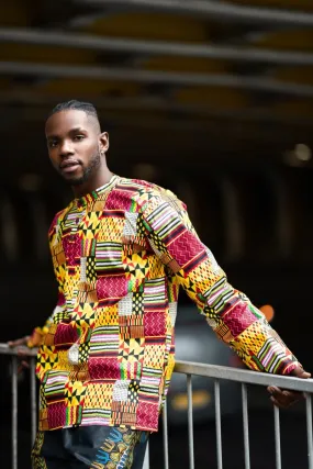 Amazing Kente Shirt in Yellow