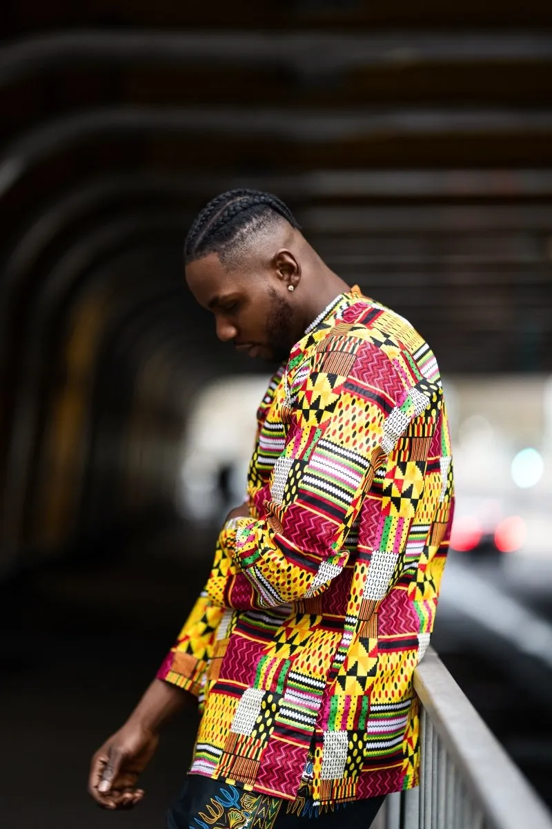 Amazing Kente Shirt in Yellow