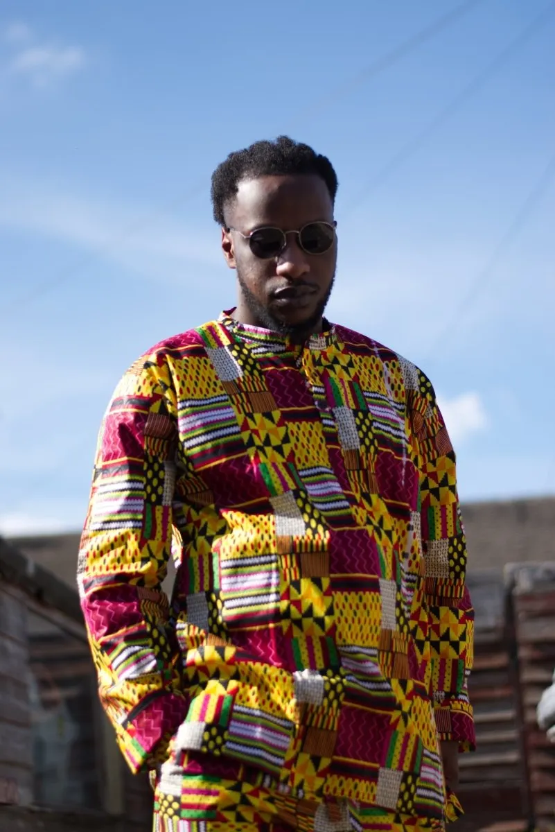 Amazing Kente Shirt in Yellow