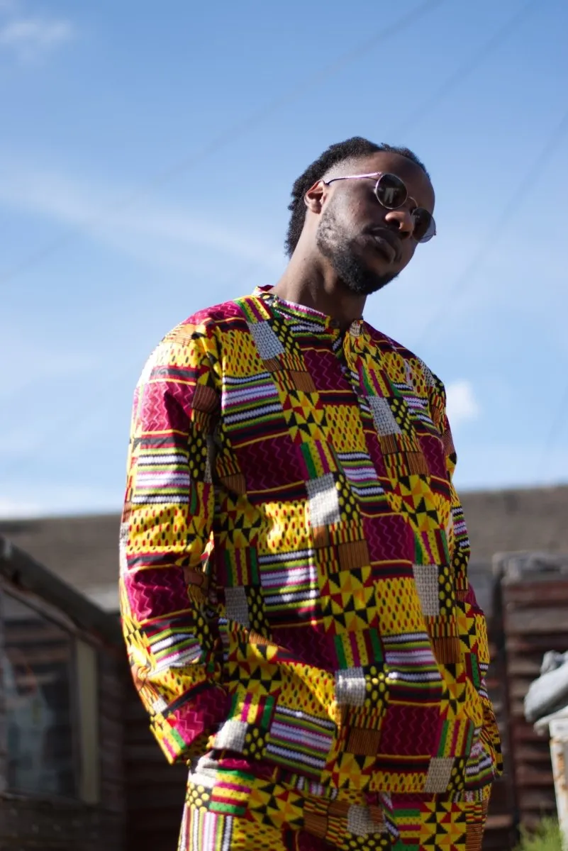 Amazing Kente Shirt in Yellow