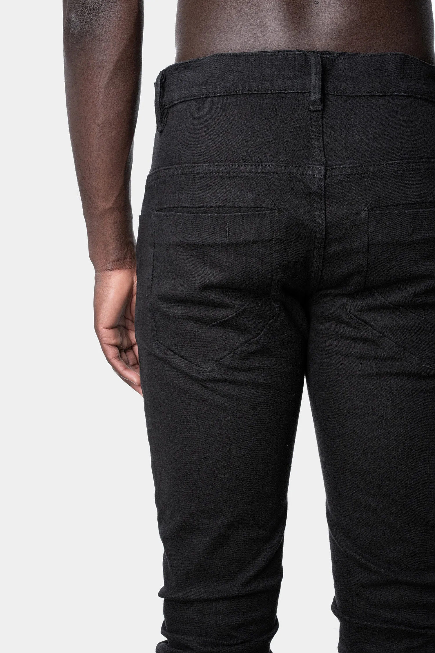 Asymmetrical pocket pants