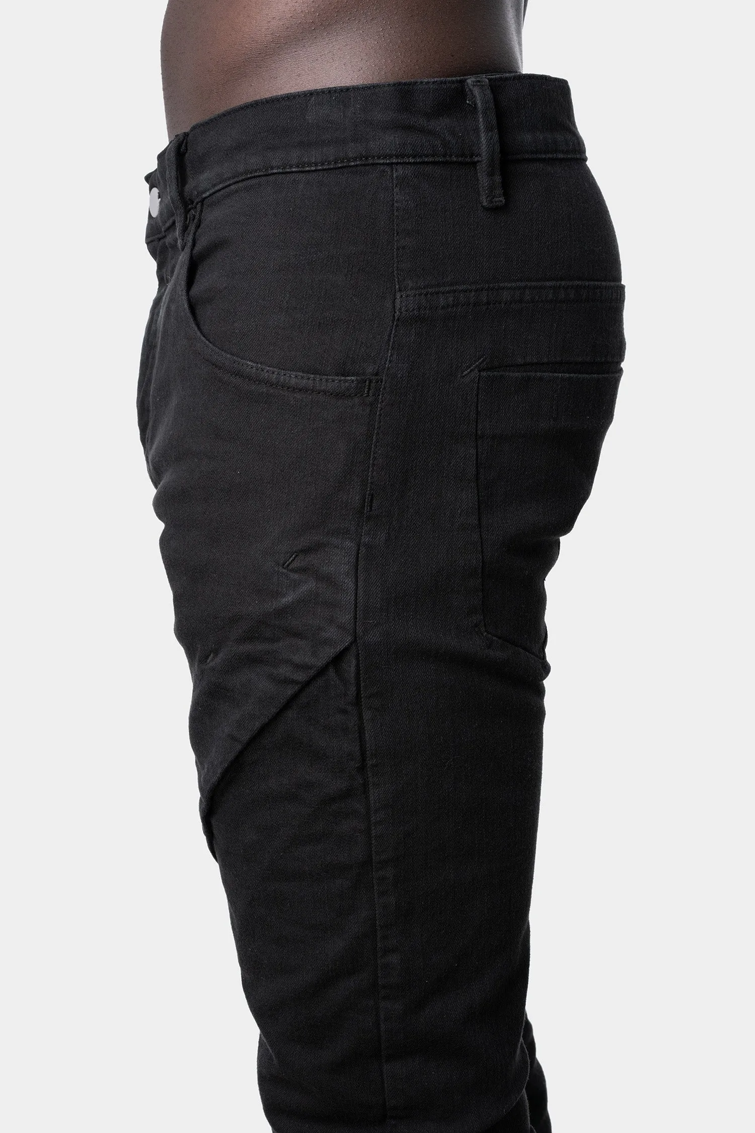 Asymmetrical pocket pants