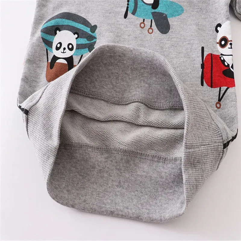 Baby Boy Long Panda Animal Sweaters