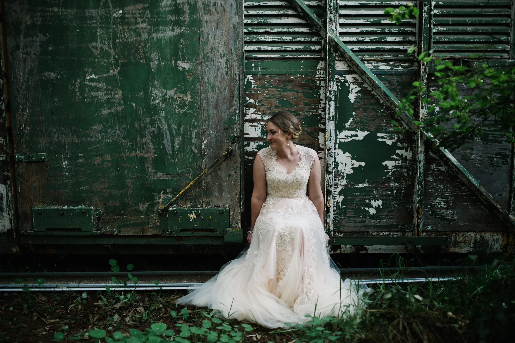 Blush Boho Lace Wedding Dress KORYNNE