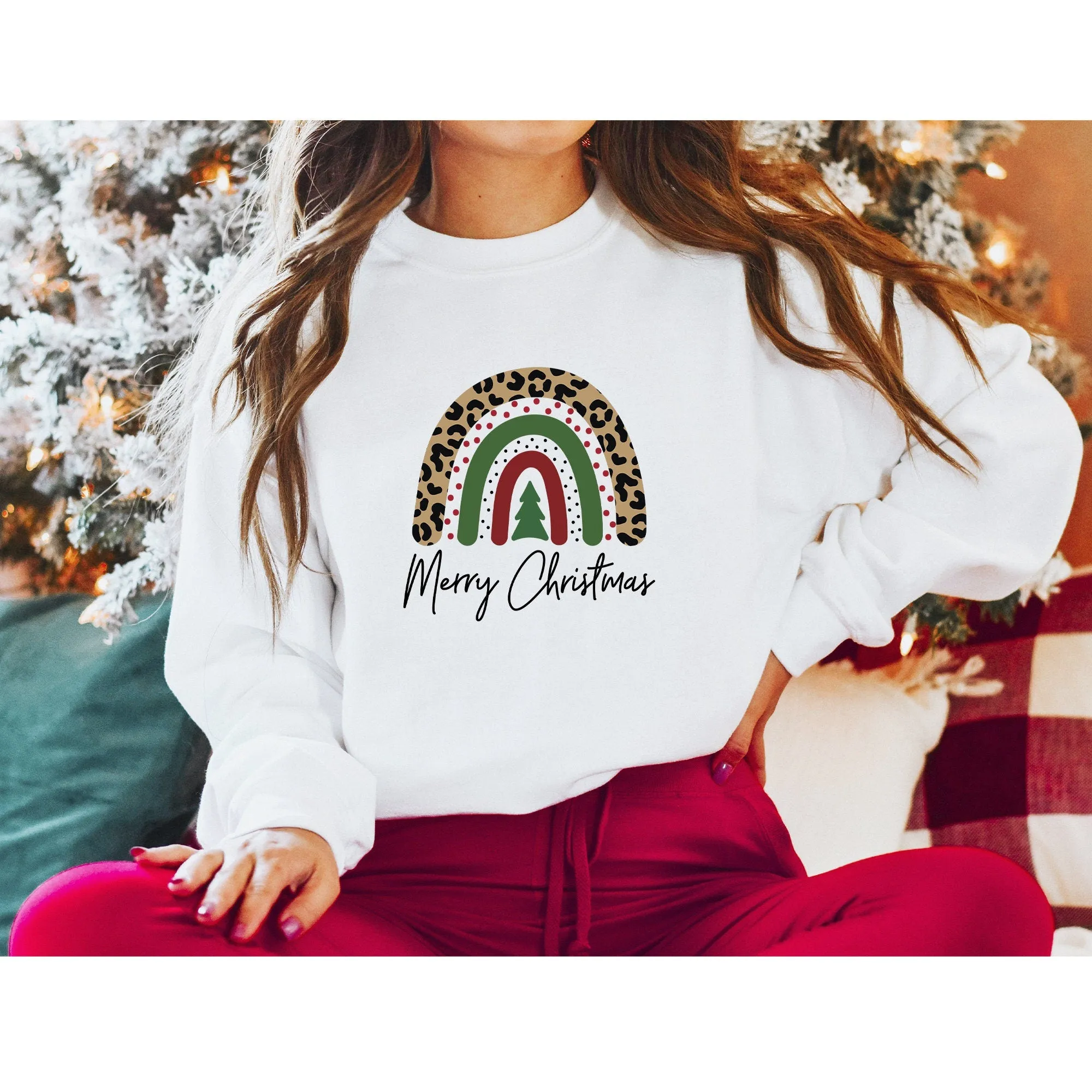 Boho Merry Christmas Sweatshirt