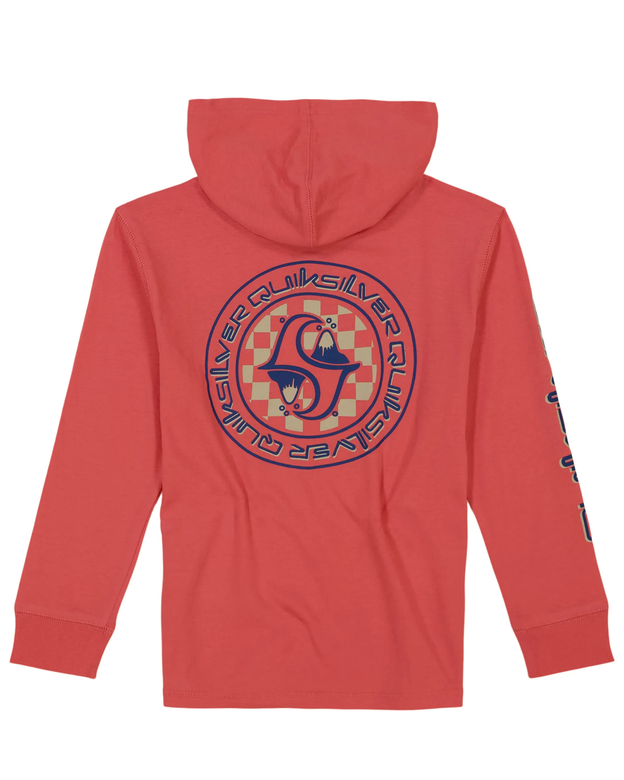 Boys 2-7 Round About Hooded Long Sleeve T-Shirt - Spiced Coral