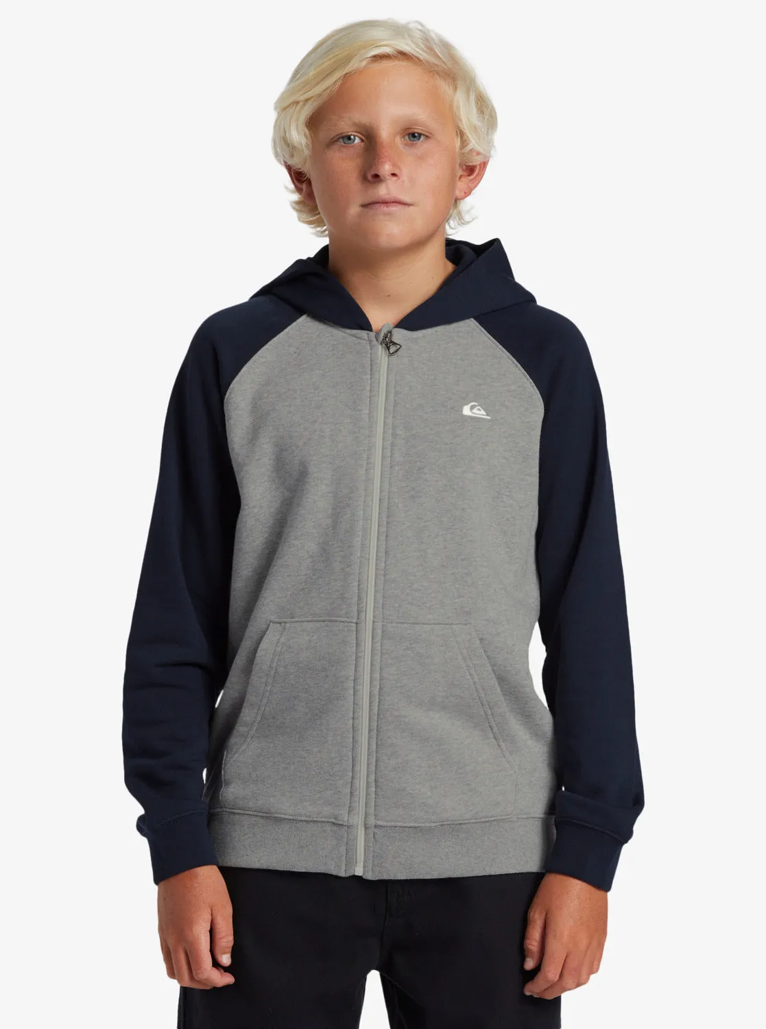 Boys 8-16 Easy Day Zip Pullover Sweatshirt - Dark Navy