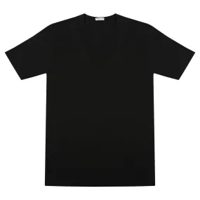 Bresciani Black V-Neck T-Shirt