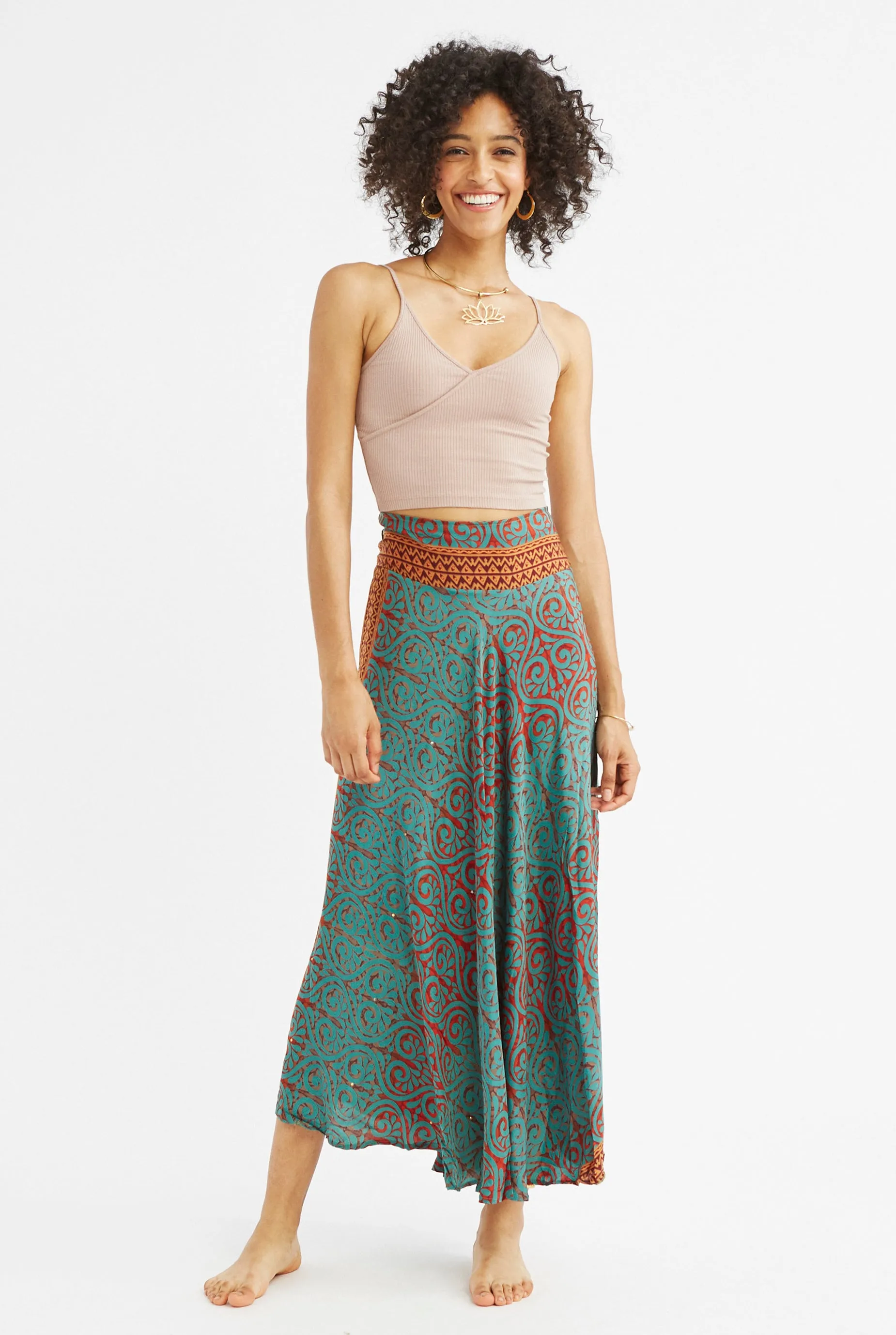 Camila Silk Skirt