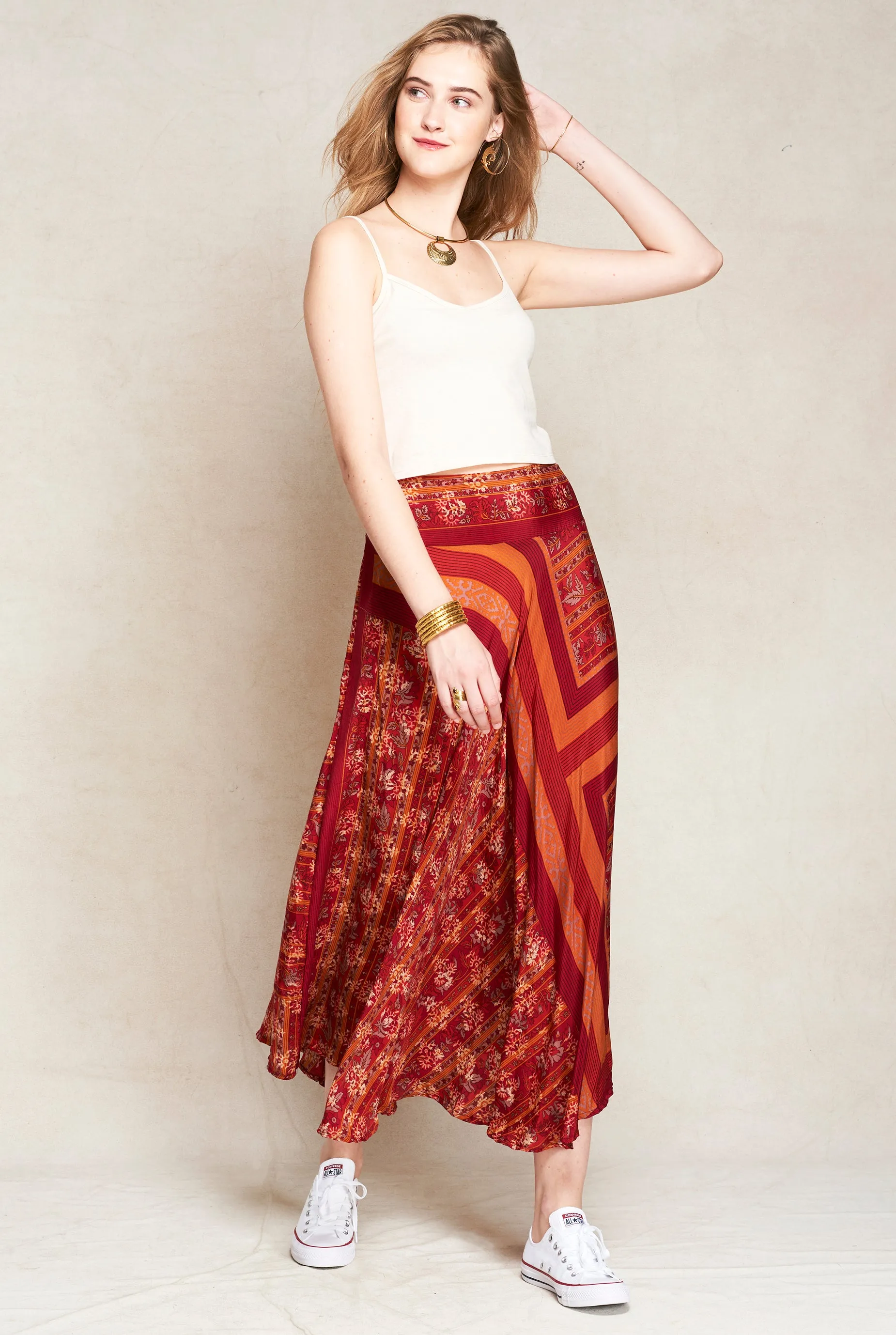 Camila Silk Skirt