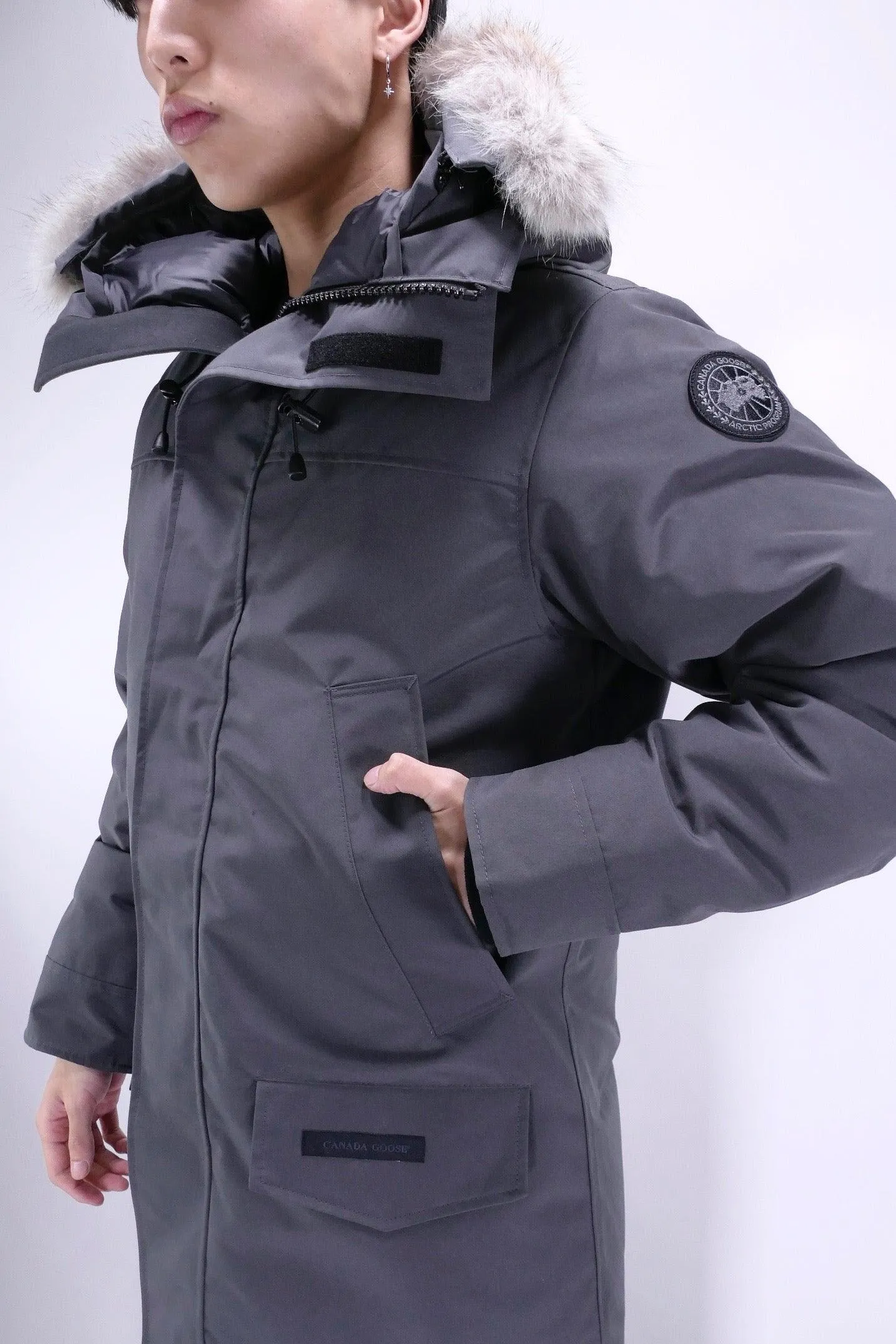 Canada Goose Mens Down *Parka Langford Black Label - Graphite