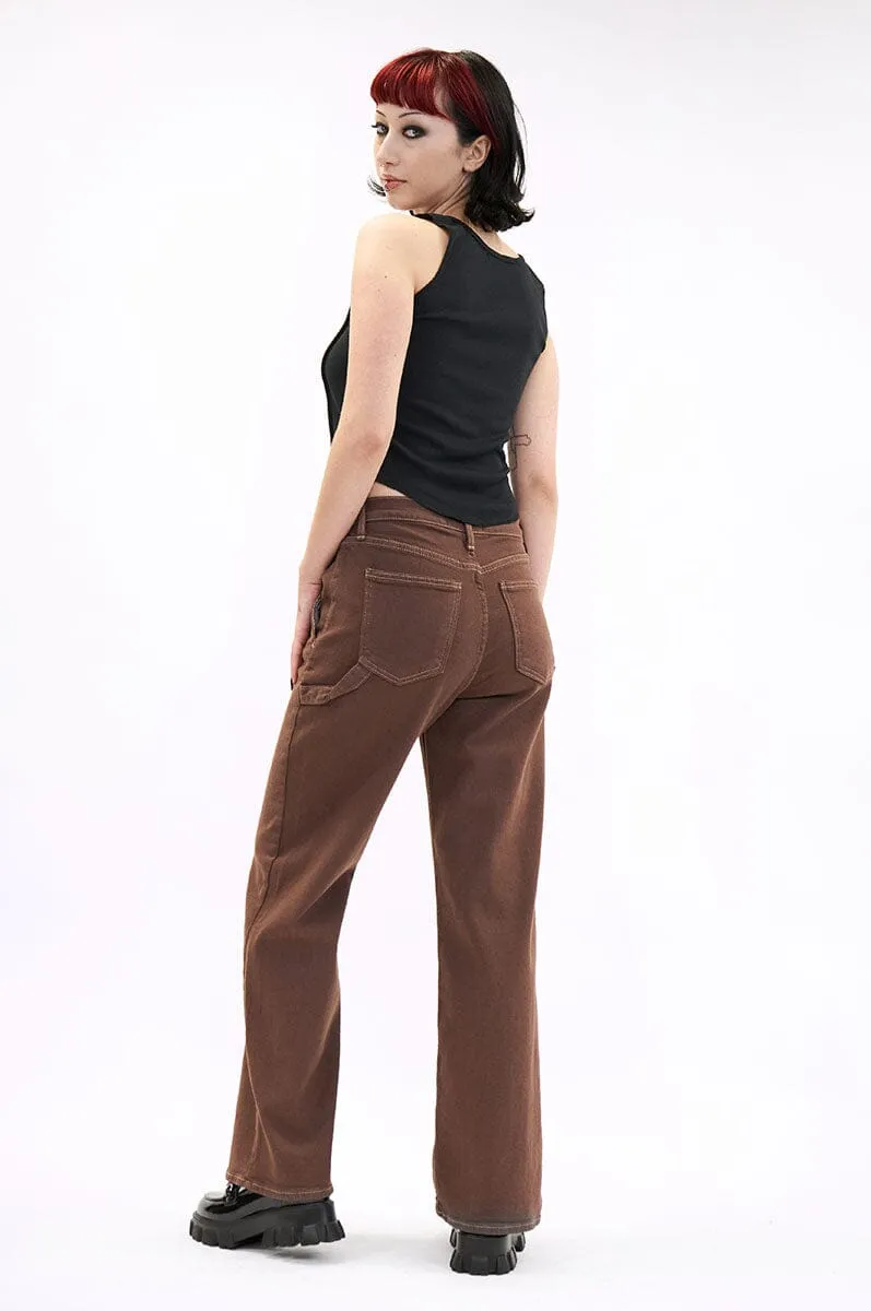 Cargo Pocket Wide Leg Jeans