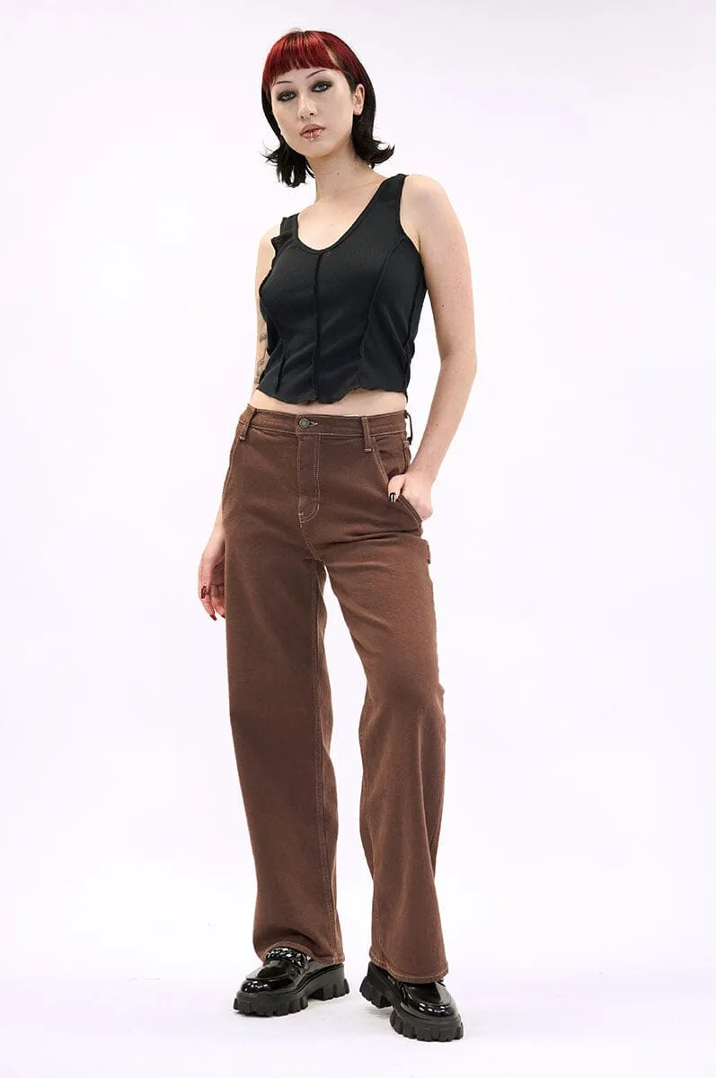 Cargo Pocket Wide Leg Jeans