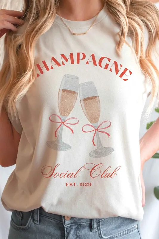 CHAMPAGNE SOCIAL CLUB Graphic T-Shirt