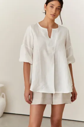 Clancy Linen Top Warm White