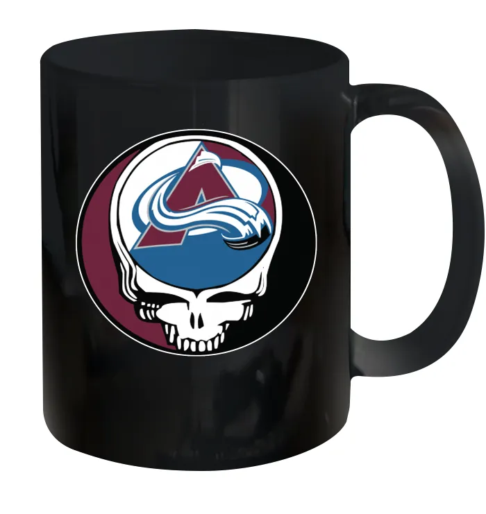 Colorado Avalanche Grateful Dead Steal Your Face Hockey NHL Ceramic Mug 11oz