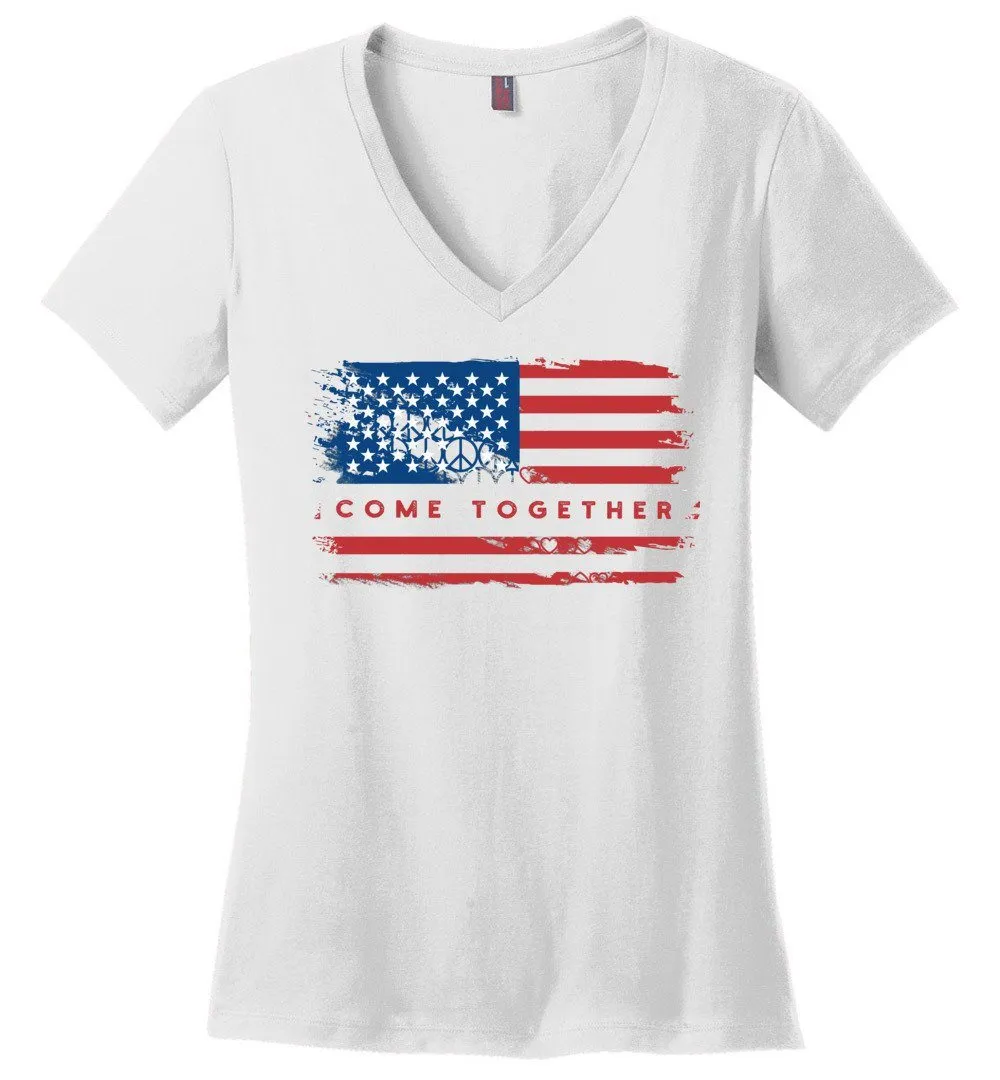 Come Together Flag V-neck