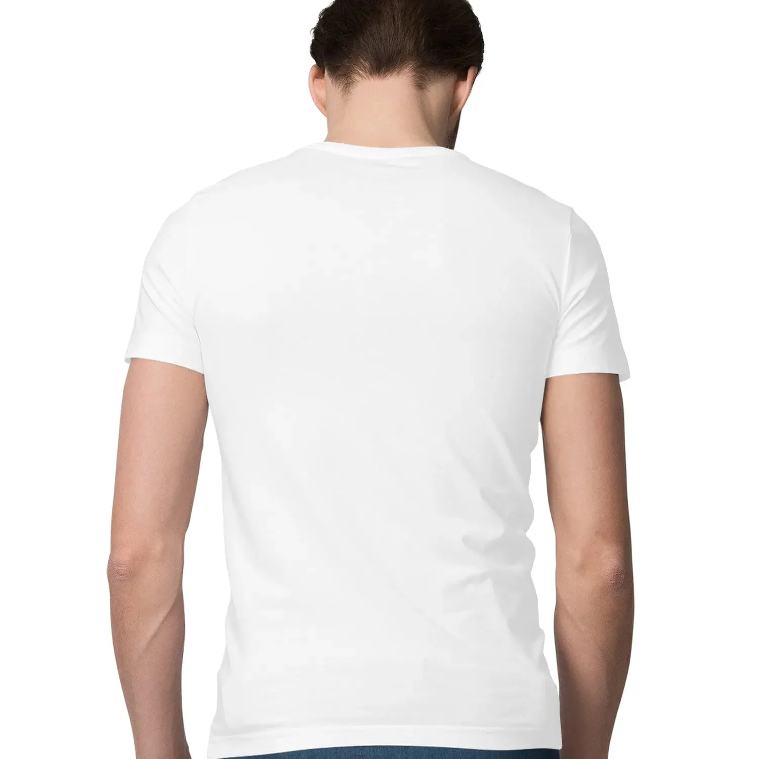 Comfy White Tee Crew Neck T-shirt for Men