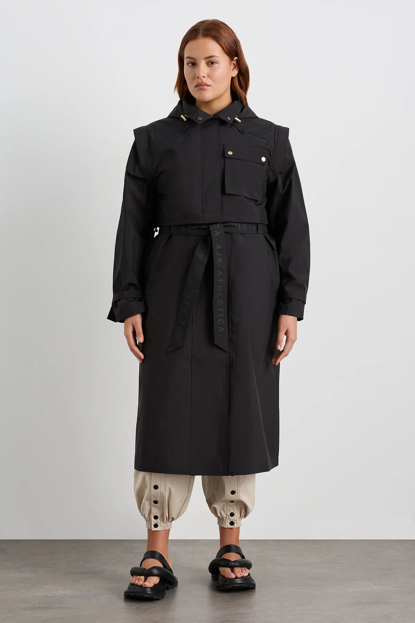 Convertible Belted Trench 703