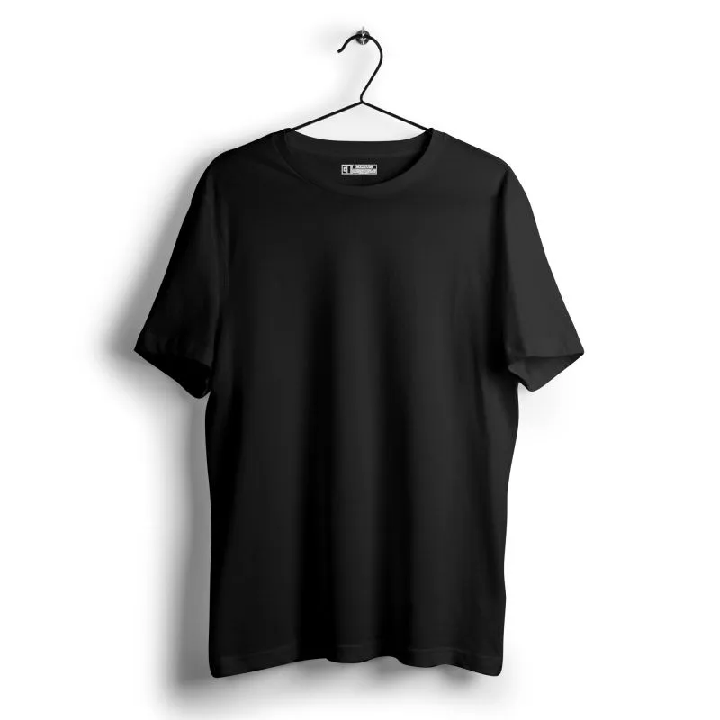 Crisp Black Plain T-shirt