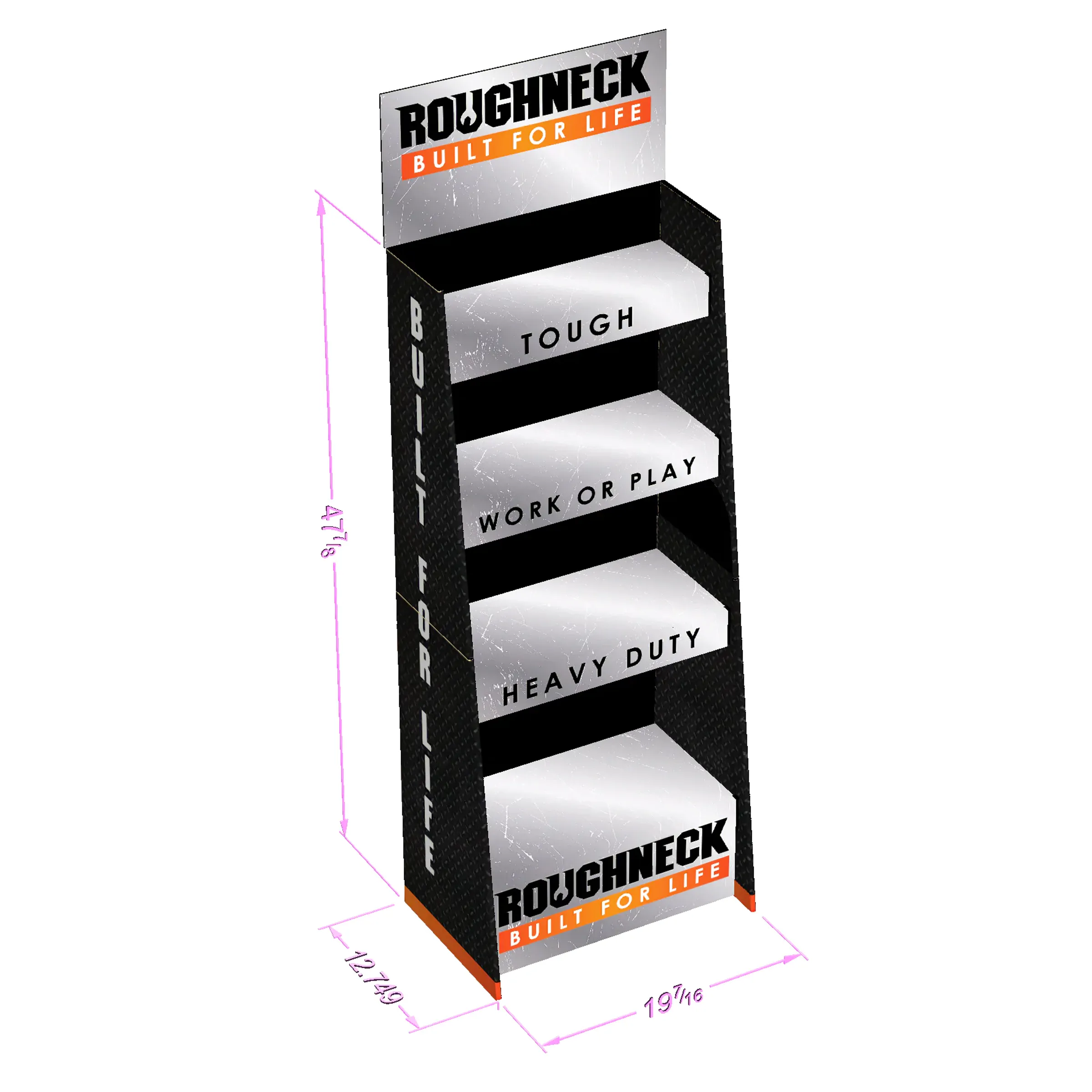 Curated Roughneck Top Seller Floor Display 88660