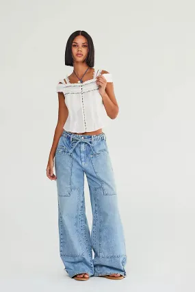 Curvy Outlaw Wide Leg Jeans