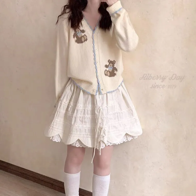 Cute bear knit cardigan BY1099