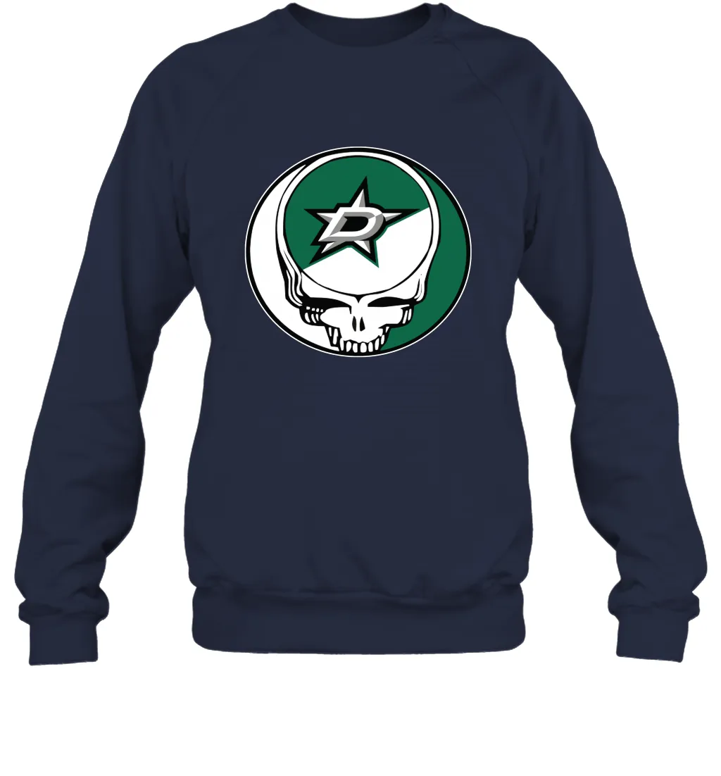 Dallas Stars Grateful Dead Steal Your Face Hockey NHL Adult Sweatshirt