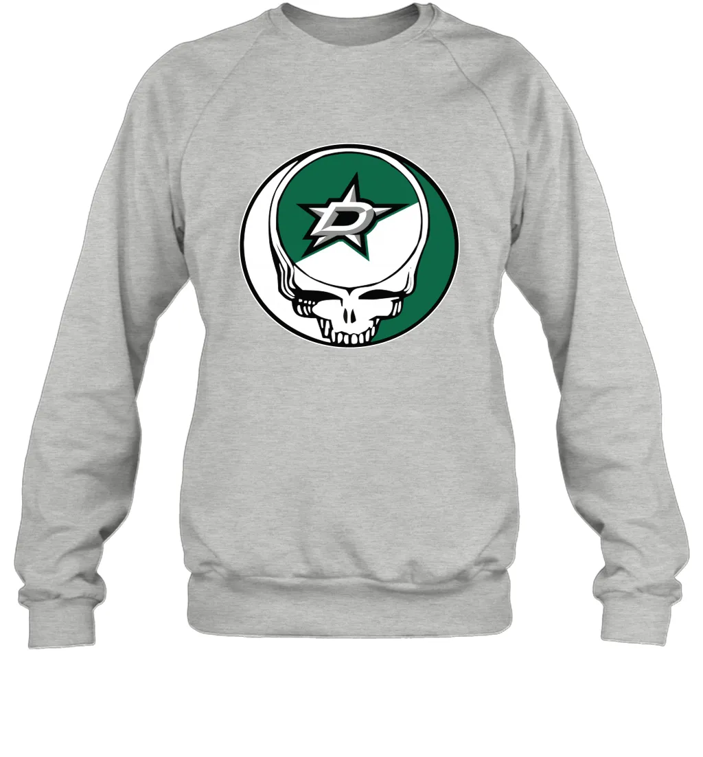 Dallas Stars Grateful Dead Steal Your Face Hockey NHL Adult Sweatshirt