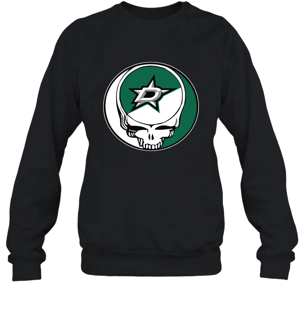 Dallas Stars Grateful Dead Steal Your Face Hockey NHL Adult Sweatshirt