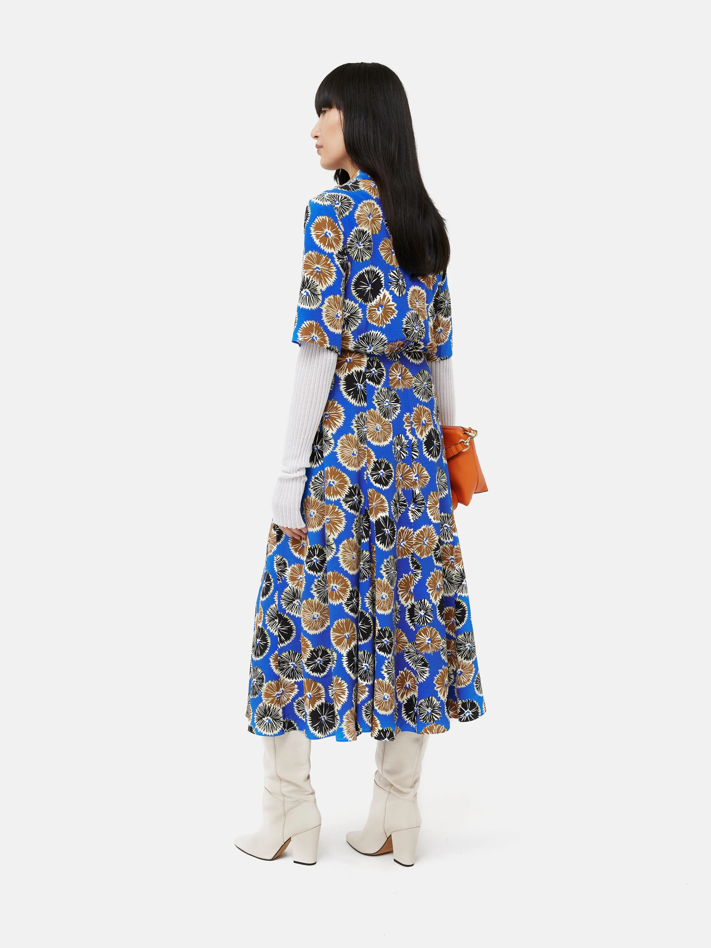 Dandelion Floral Shirt Dress | Blue