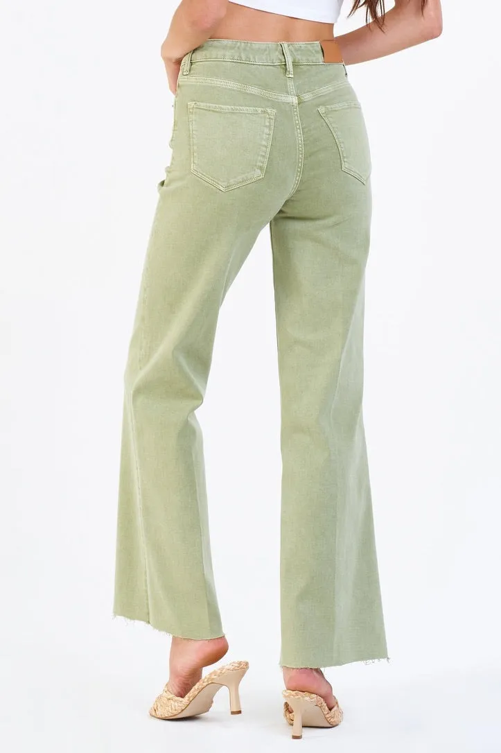 Dear John Fiona Wide Leg Jeans Sage