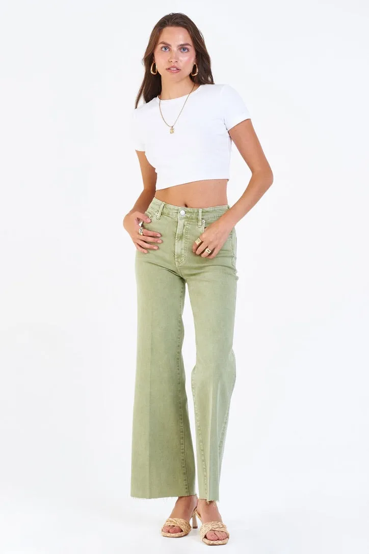 Dear John Fiona Wide Leg Jeans Sage