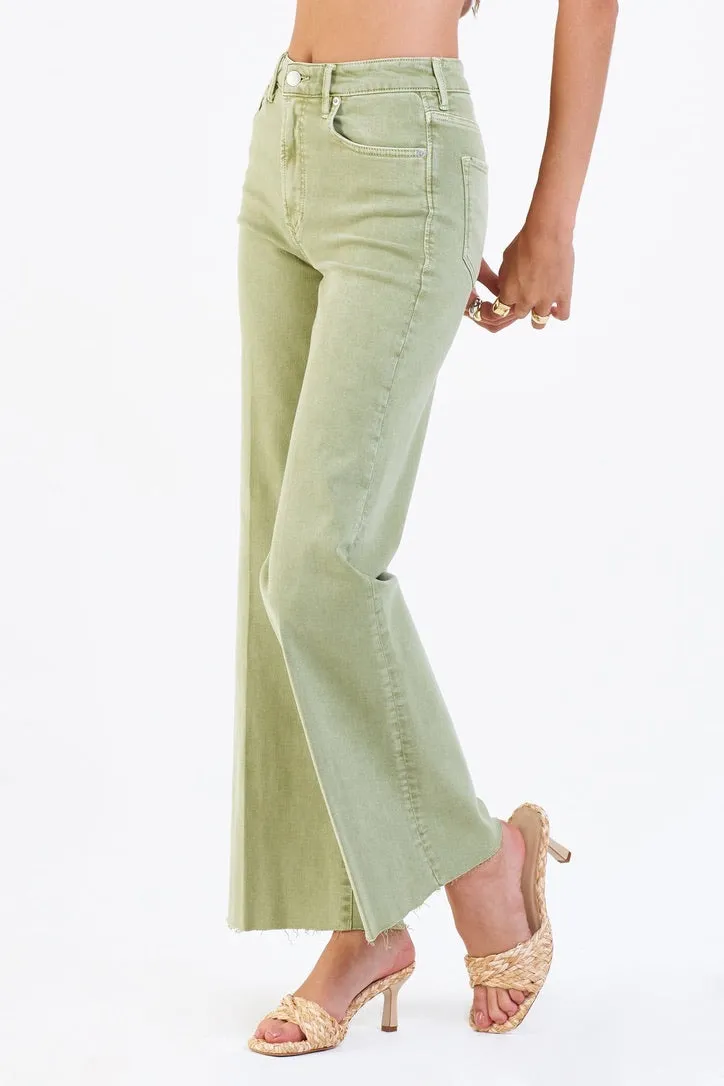 Dear John Fiona Wide Leg Jeans Sage