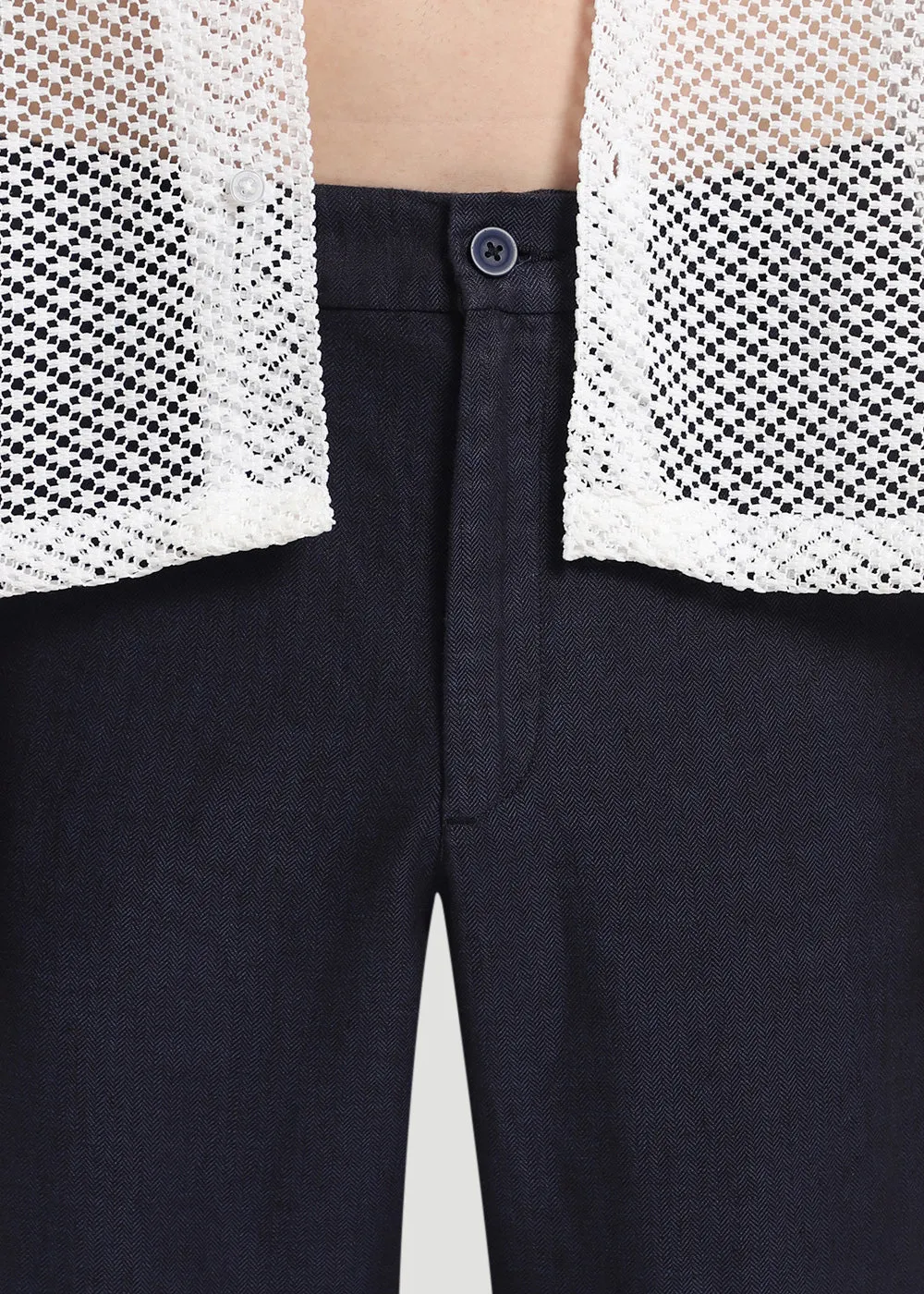 Deep Blue Linen Pant