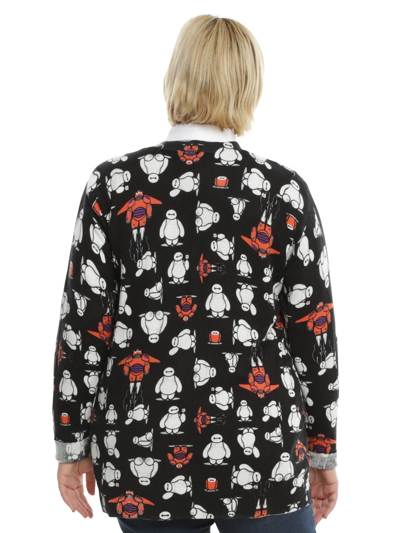 DISNEY BIG HERO 6 BAYMAX GIRLS CARDIGAN PLUS SIZE