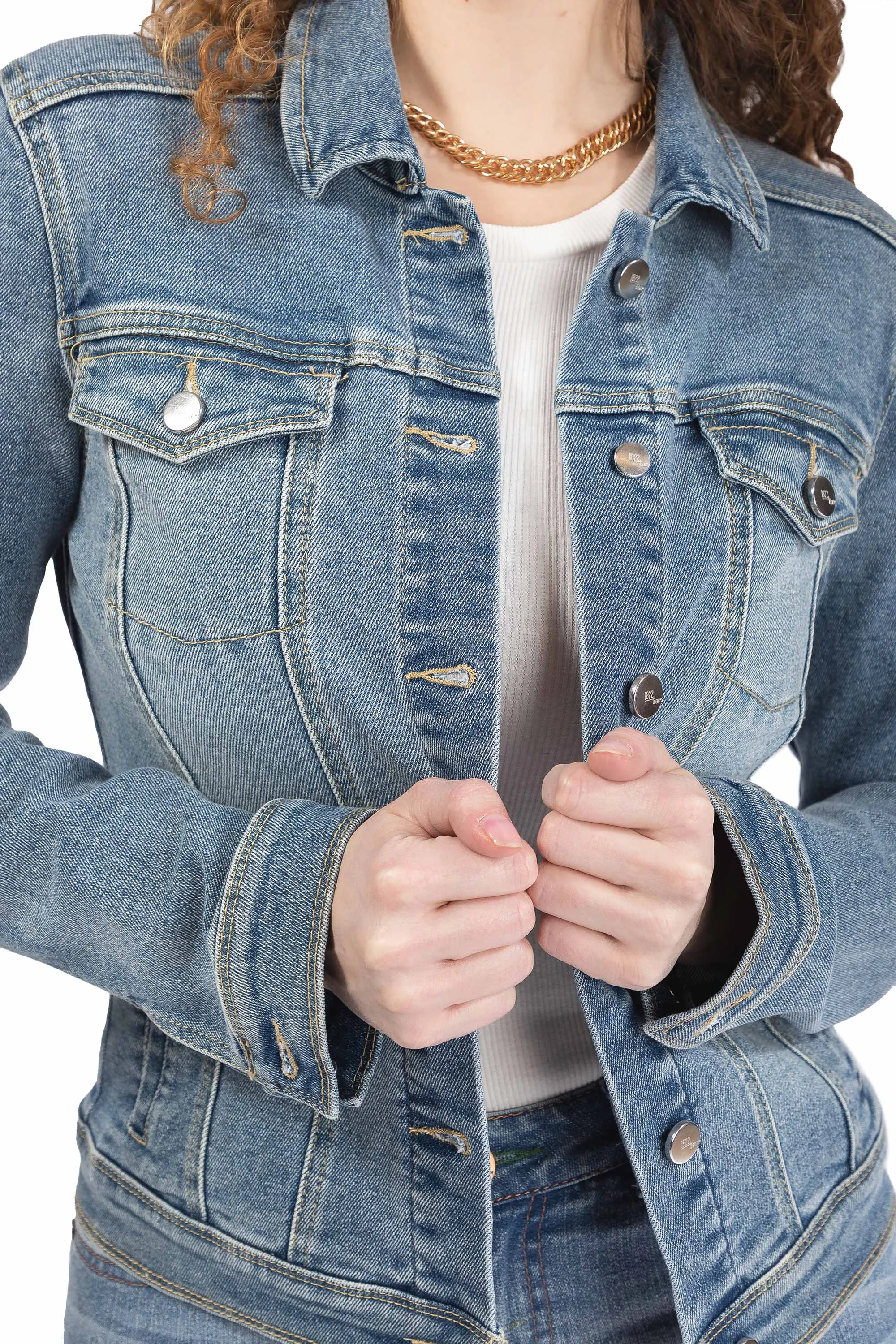 Eco Trucker Denim Jacket In Mariah